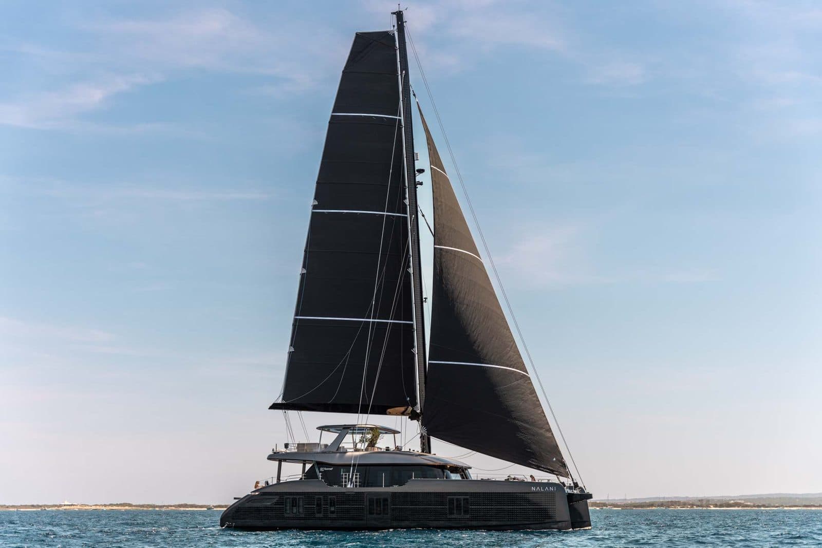 Sunreef 80 catamaran under sail